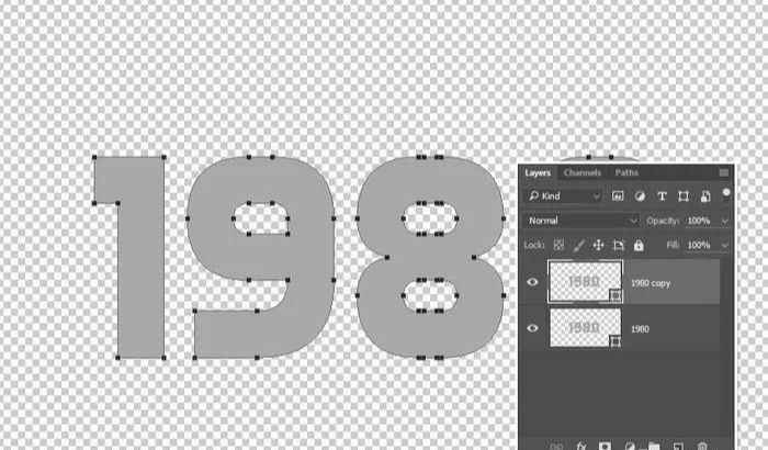 用PS制作80年代文字效果