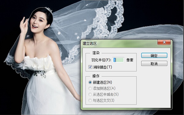 PS中利用通道如何快速抠取婚纱照
