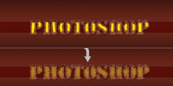 Photoshop制作40年代的俱乐部字体风格