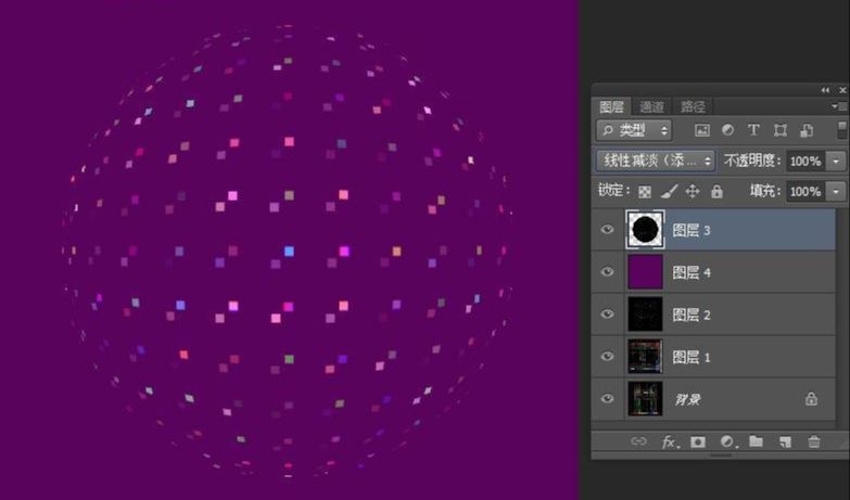 ps用滤镜制作烟花效果
