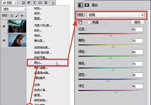 Photoshop制作人像多重曝光艺术效果