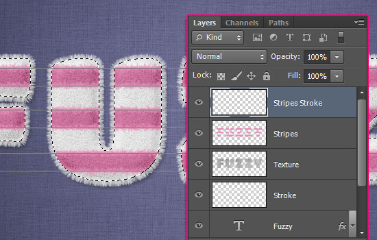 ps cs6设计毛巾字方法