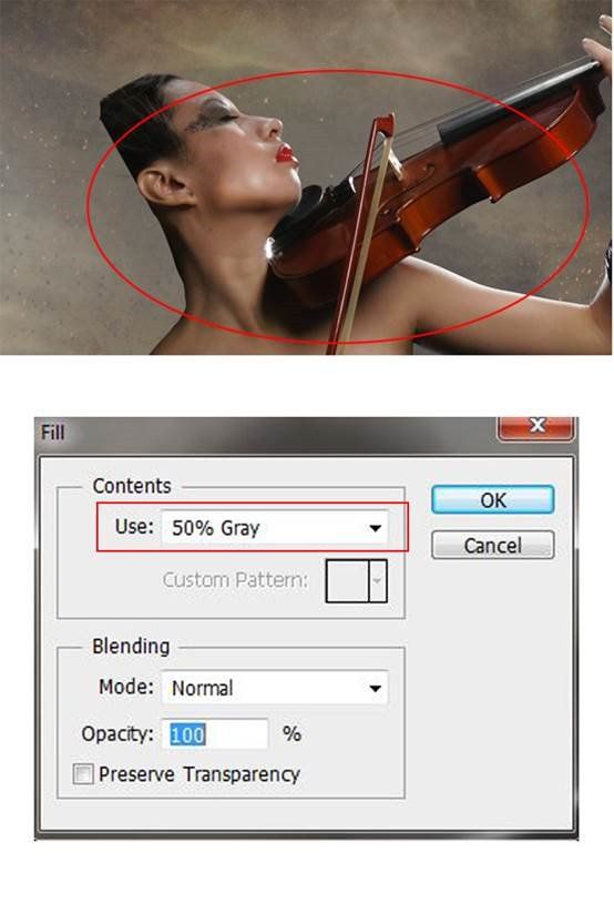 ps CS6合成浴火天使效果图片
