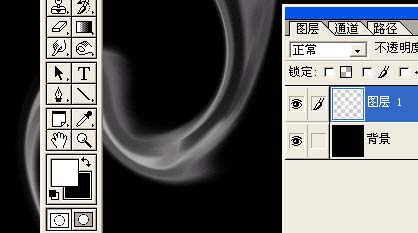 Photoshop滤镜制作逼真烟雾