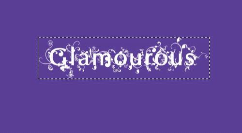 ps制作Glamourous字体特效