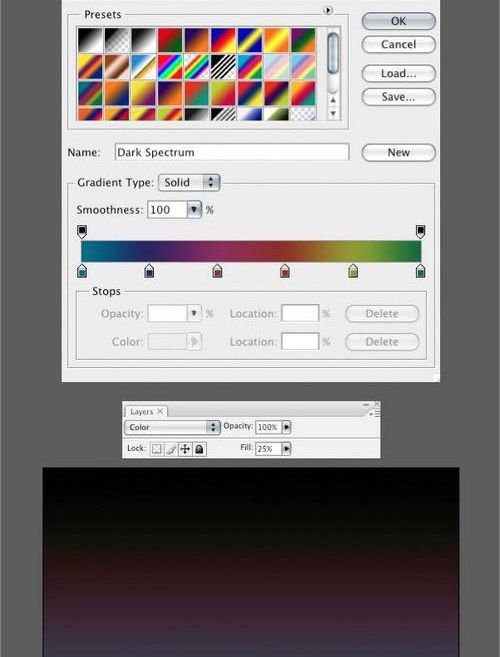 Photoshop制作光线流动效果文字