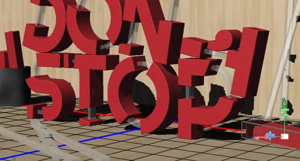Photoshop制作红色大气的立体字方法
