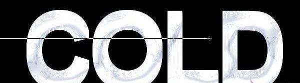 Photoshop制作3D立体特效冰块文字