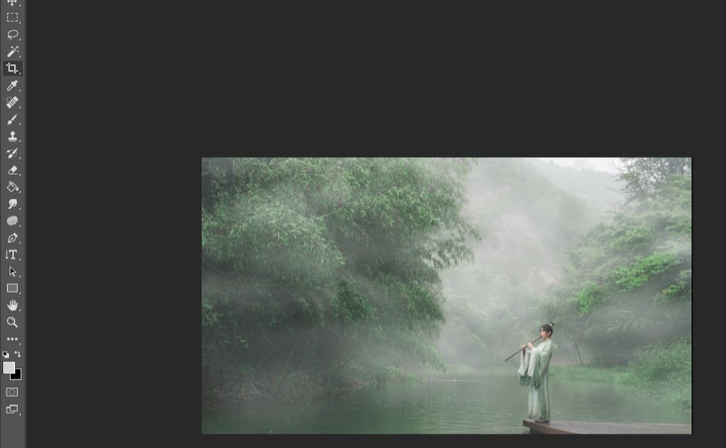 Photoshop阴天外景人像调出清新照片