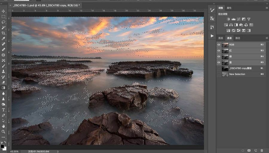 Photoshop使用插件给风光大片塑造光影