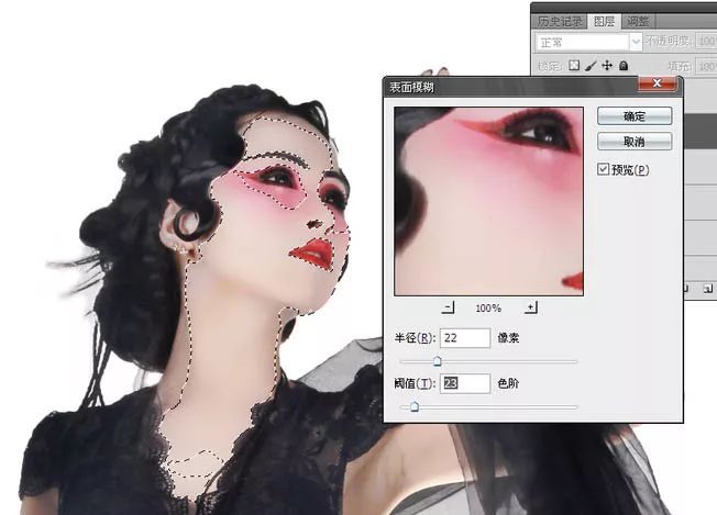 ps制作具有中国风的水墨人像照片