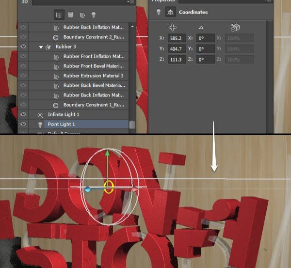 Photoshop制作红色大气的立体字方法