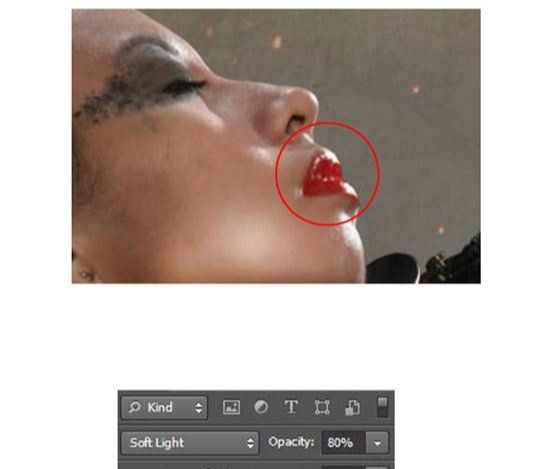 ps CS6合成浴火天使效果图片