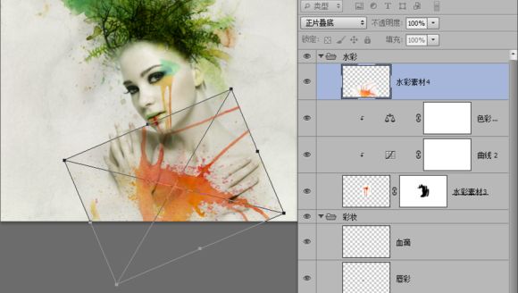 ps人像合成艺术作品效果方法