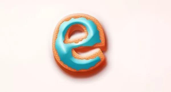 PS设计精美的甜品立体奶油字