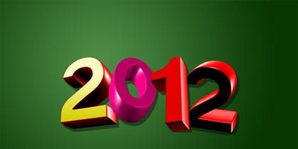 用ps制作2012新年壁纸