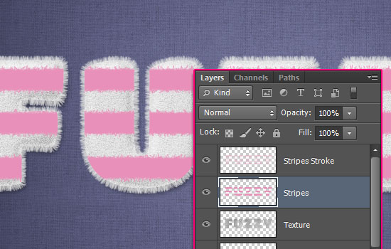 ps cs6设计毛巾字方法