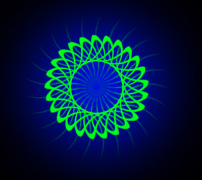 ps制作超级螺旋变幻线