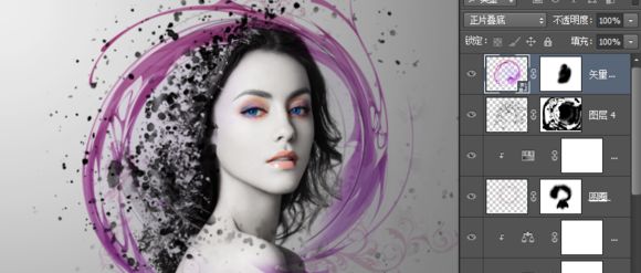 ps素材合成插画效果图片