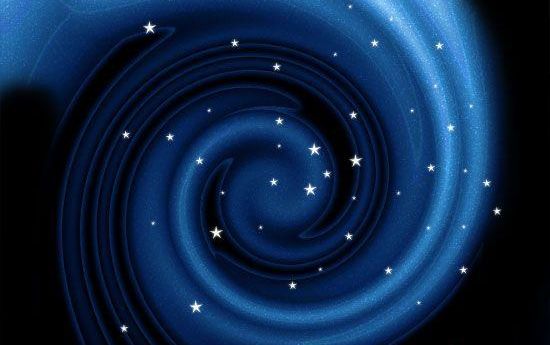 Photoshop打造梦幻蓝色银河星云效果