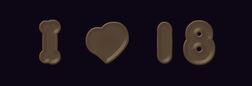 PS制作3D发光可爱字体方法