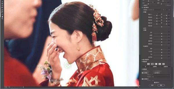 Photoshop快速纠正曝光不足的婚片