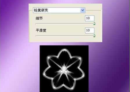 PS滤镜打造绚彩水晶花朵