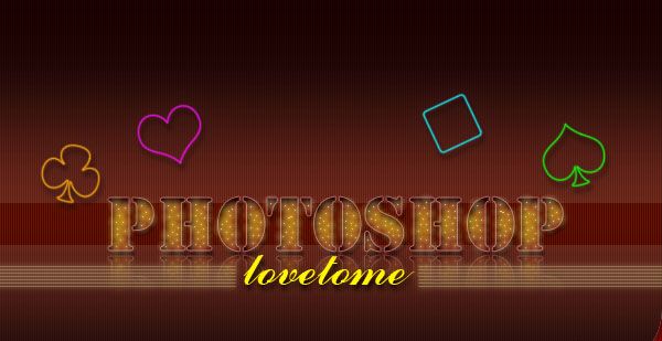 Photoshop制作40年代的俱乐部字体风格