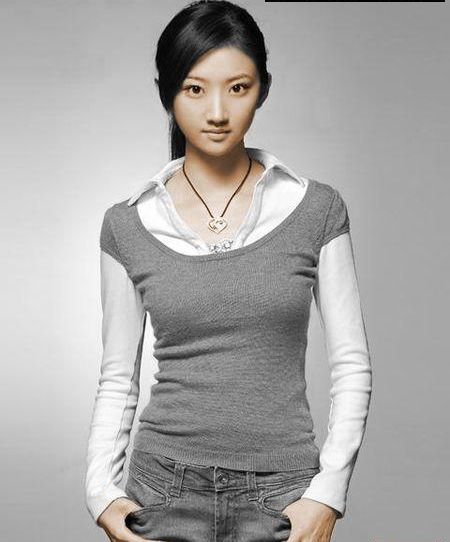 photoshop给黑白漂亮小妹妹上色