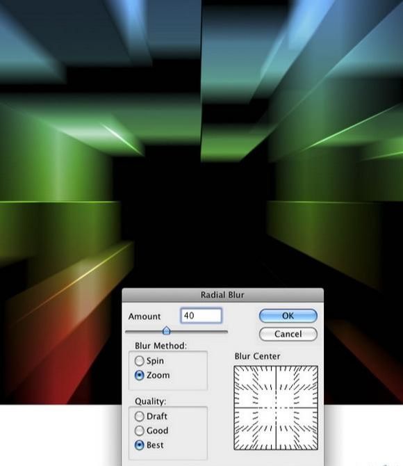 photoshop滤镜制作三维空间特效图片
