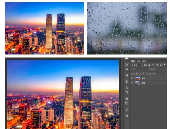 Photoshop制作雨雾玻璃上的手写字方法