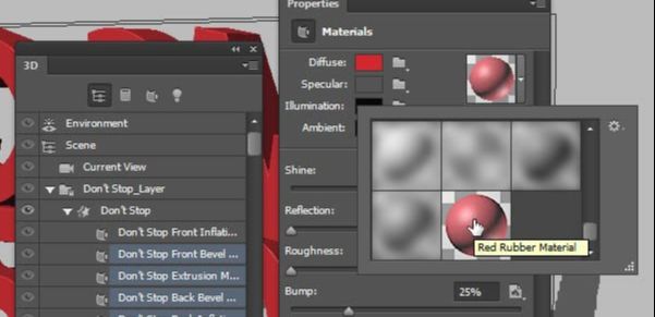 Photoshop制作红色大气的立体字方法