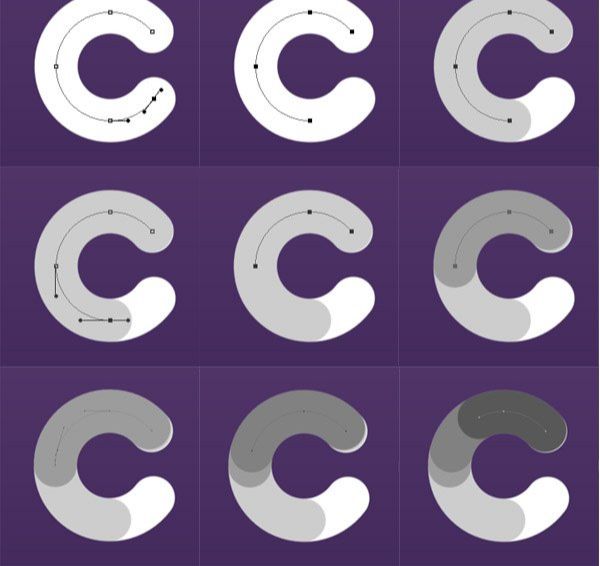 在ps中创建插画卡通字