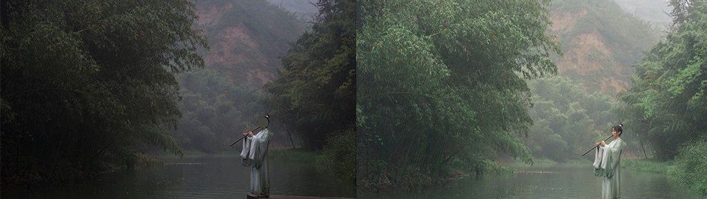 Photoshop阴天外景人像调出清新照片