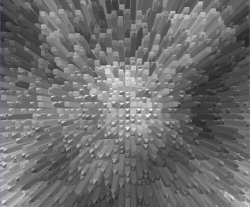 ps使用滤镜制作立方柱体背景效果
