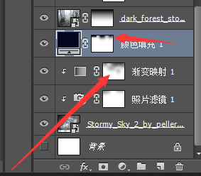 ps合成恐怖阴森的森林场景