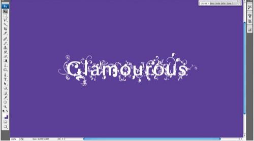ps制作Glamourous字体特效
