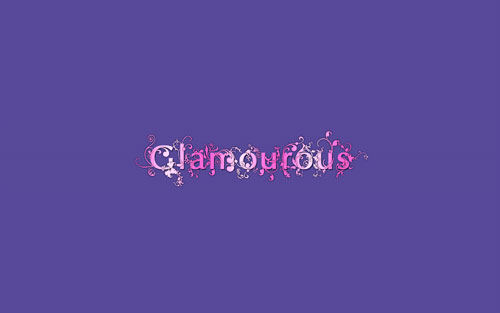 ps制作Glamourous字体特效