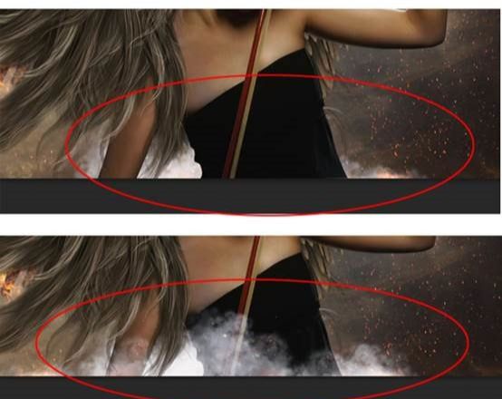 ps CS6合成浴火天使效果图片