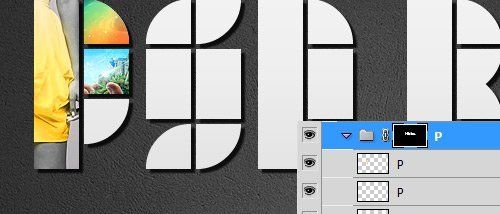 ps制作拼贴文字