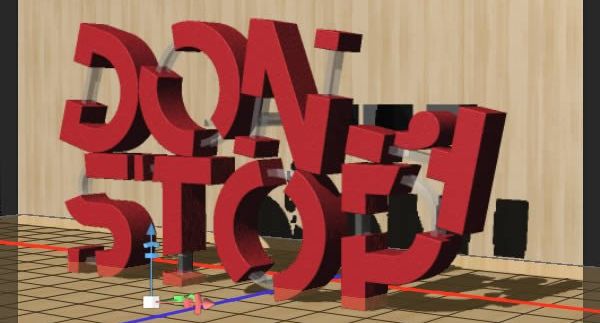 Photoshop制作红色大气的立体字方法