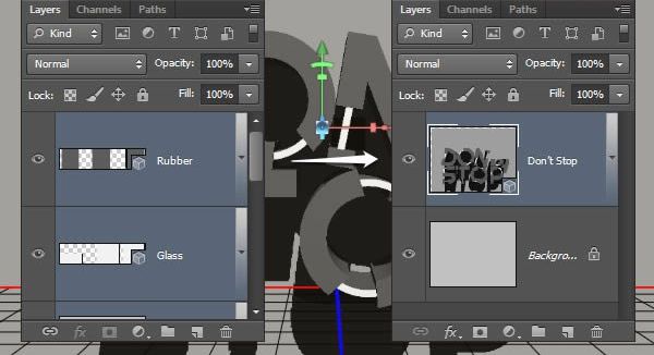Photoshop制作红色大气的立体字方法