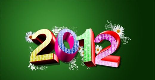 用ps制作2012新年壁纸
