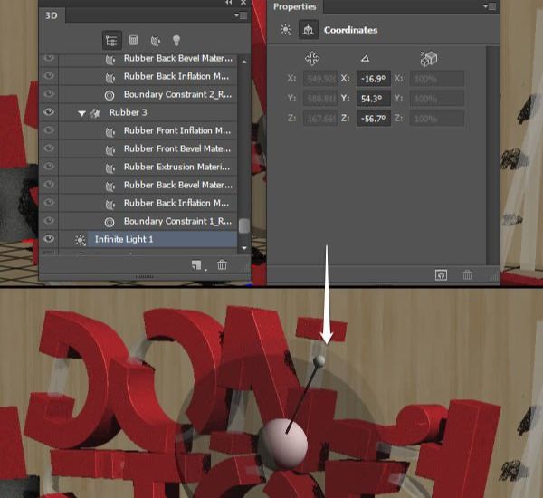 Photoshop制作红色大气的立体字方法