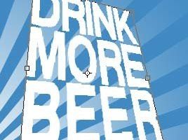 ps制作啤酒字体广告