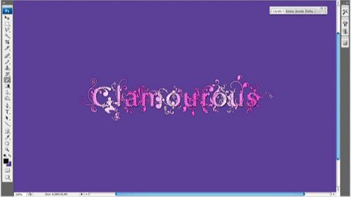 ps制作Glamourous字体特效