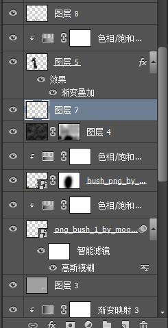 ps合成恐怖阴森的森林场景