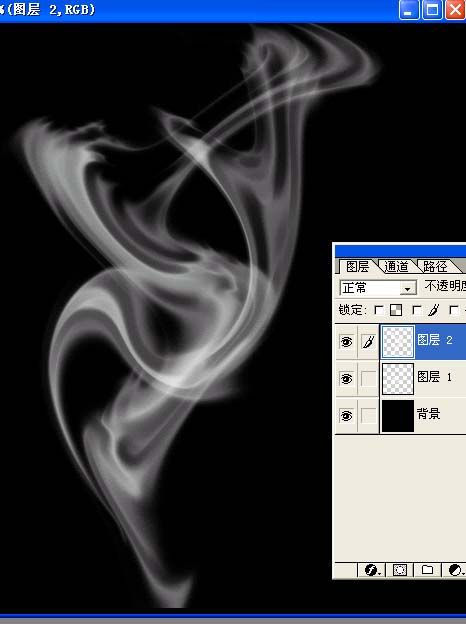 Photoshop滤镜制作逼真烟雾