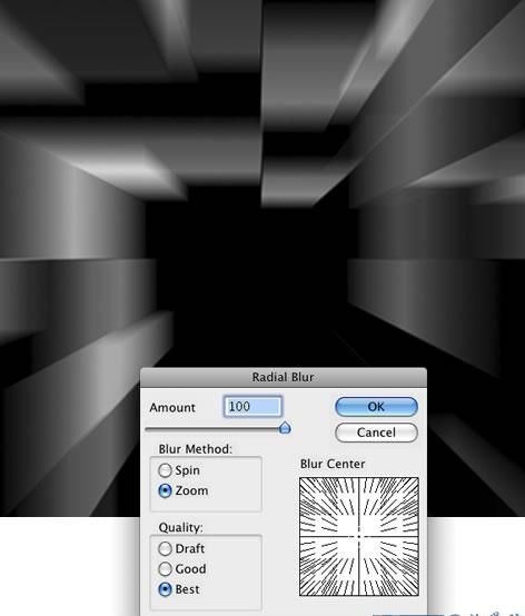 photoshop滤镜制作三维空间特效图片