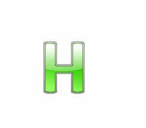 ps制作绿色质感水晶字